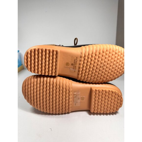 Nature Breeze Womens Brown & Black Waterproof Lace-Up Zip-Up Duck Boots Size 8.5 - Picture 5 of 11